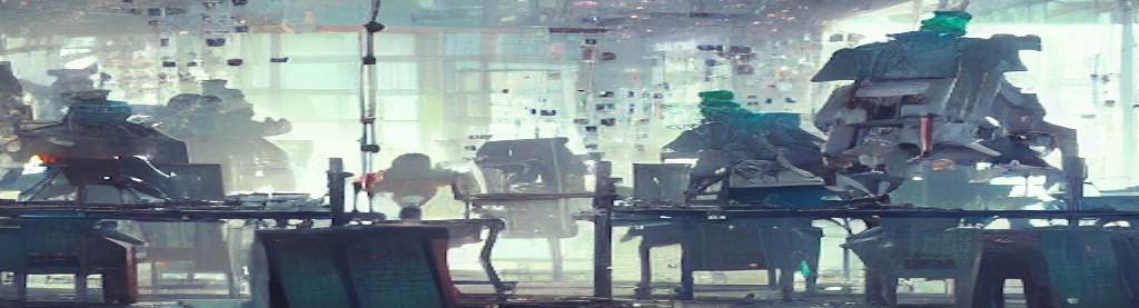 obligatory ai generated semi-abstract header image of robots at desks